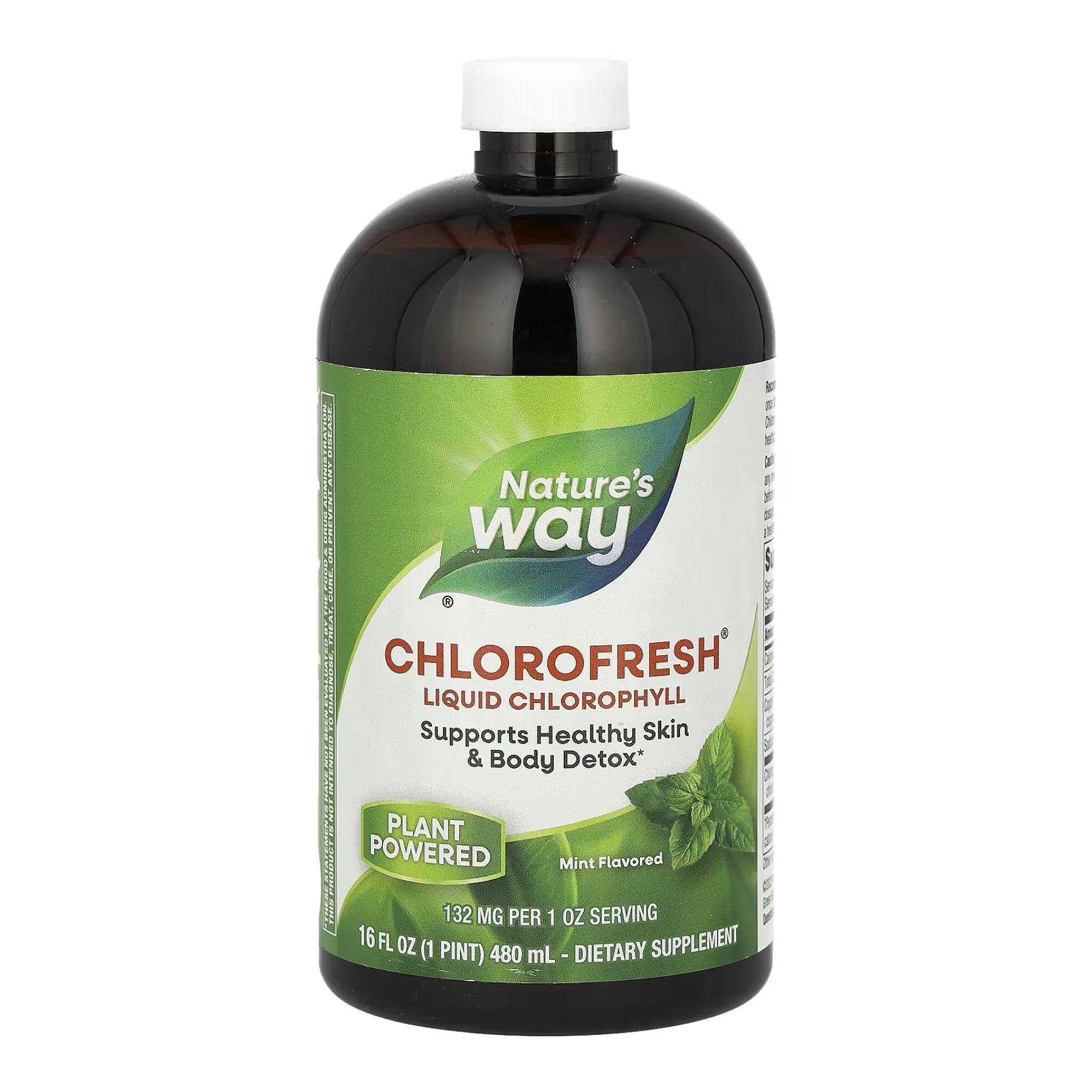 Жидкий хлорофилл Nature's Way Chlorofresh® Liquid 16 oz Mint Жидкий хлорофилл Nature's Way Chlorofresh® Liquid 16 oz Mint