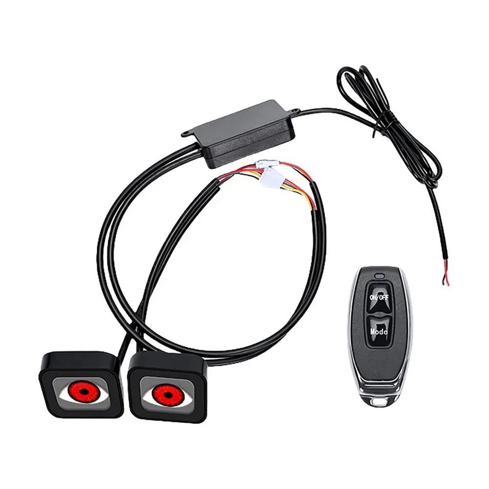 Автомобільні лінзи накладні Devil Eye Очі диявола 2" 6 режимів 12-24V (4865-Leader)