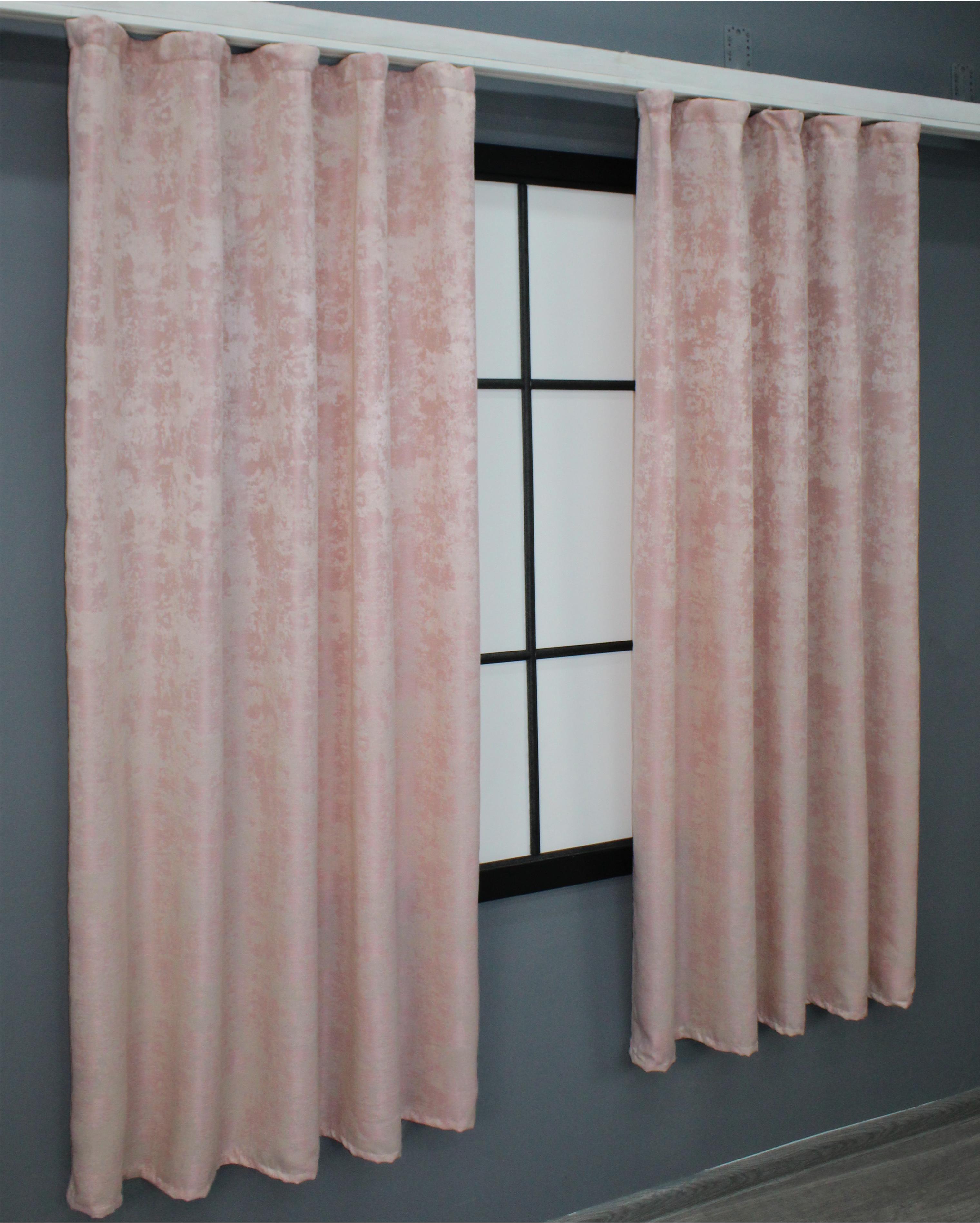 Комплект штор VR-Textil Sultan YL №1370ш жакард 130х170 см 2 шт. Блідо-рожевий (35-0090) - фото 4 Комплект штор VR-Textil Sultan YL №1370ш жакард 130х170 см 2 шт. Блідо-рожевий (35-0090) - фото 4