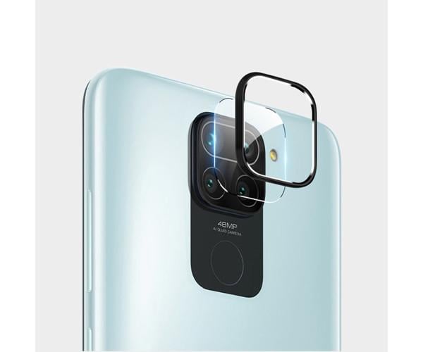 Защитное стекло и рамка Tempered Glass 0.3 мм на основную камеру для Xiaomi Redmi 10X/Redmi Note 9 (4G) Transparent