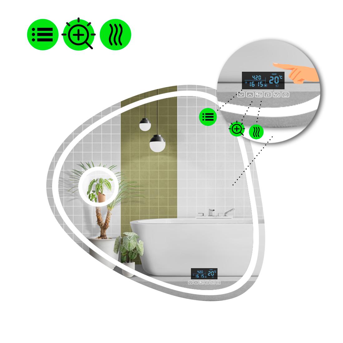 Зеркало с LED подсветкой Nuvola 1 с Smart-блоком 120x120 см (8994996) Зеркало с LED подсветкой Nuvola 1 с Smart-блоком 120x120 см (8994996)