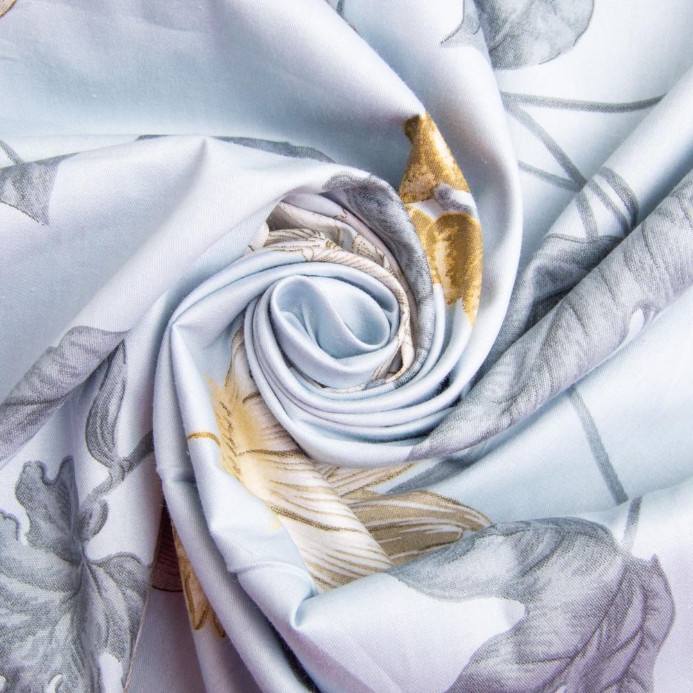 Ткань хлопок сатин S-251-A Рози 120 гр/м2 Голубой (25025)