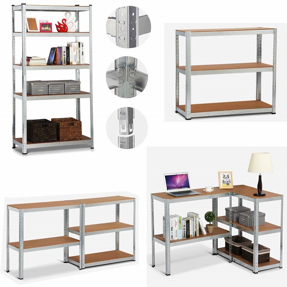 Стеллаж металлический Меткас 1800х700х300 мм на 5 полок МДФ - фото 4 Стеллаж металлический Меткас 1800х700х300 мм на 5 полок МДФ - фото 4