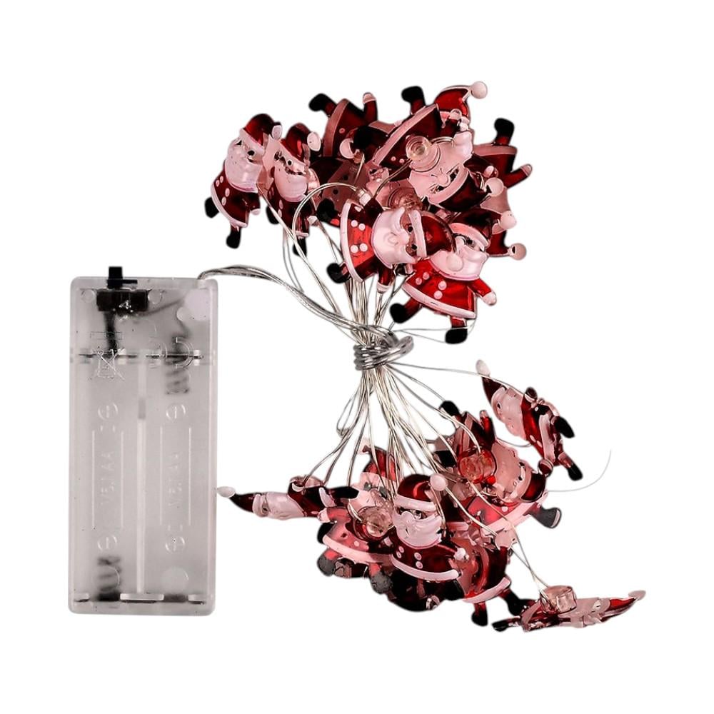 Гирлянда светодиодная Santa M50059 2 м 20 диодов Красный с белым