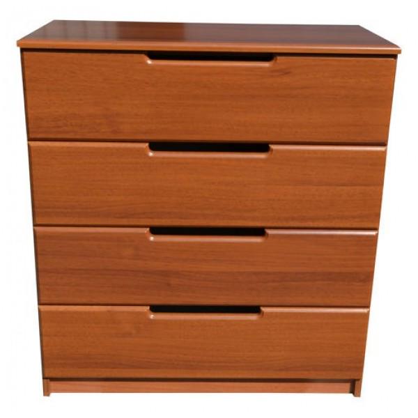 Комод Неман К005 4Ш ЛДСП/МДФ/пленка ПВХ 1100 Орех светлый (4587045870)