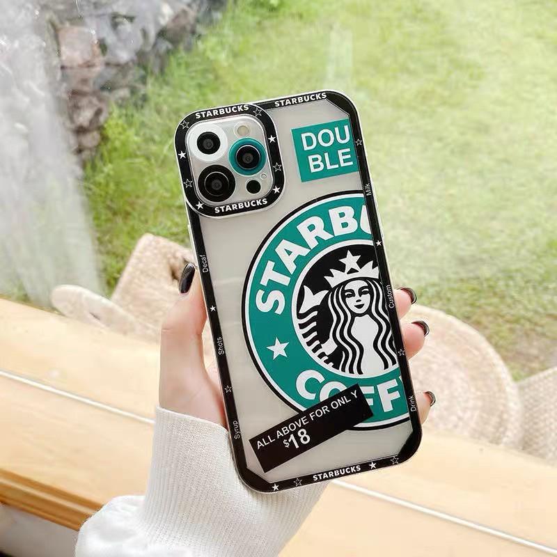 Чехол для iPhone 13 Starbucks с защитой камеры Прозрачно-черный - фото 2 Чехол для iPhone 13 Starbucks с защитой камеры Прозрачно-черный - фото 2