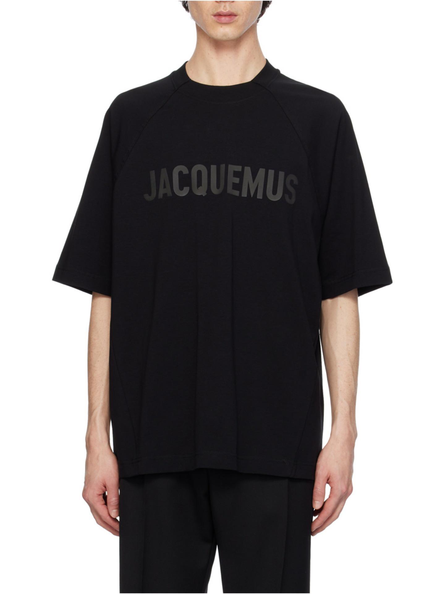 Футболка чоловіча Jacquemus The Typo t-shirt L Чорний (0424)