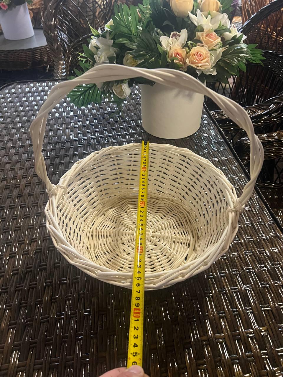 Корзина подарочная плетеная Сімейний Затишок Белый - фото 10