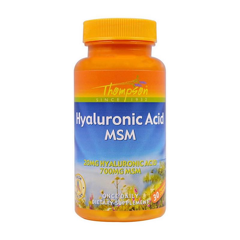 Гиалуроновая кислота Thompson Hyaluronic Acid MSM 30 капс. (19329-01)