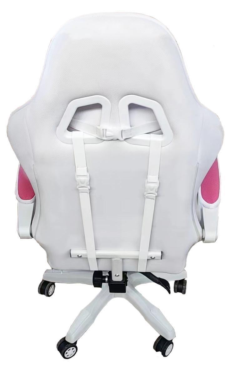 Крісло офісне комп'ютерне Bonro Lady 807 Рожево-білий (21589805) - фото 6