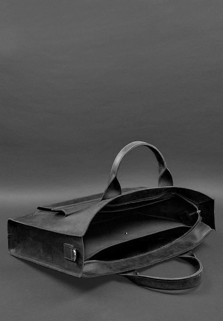 Сумка кожаная для ноутбука и документов универсальная Crazy Horse Черный (A-028135) - фото 6 Сумка кожаная для ноутбука и документов универсальная Crazy Horse Черный (A-028135) - фото 6