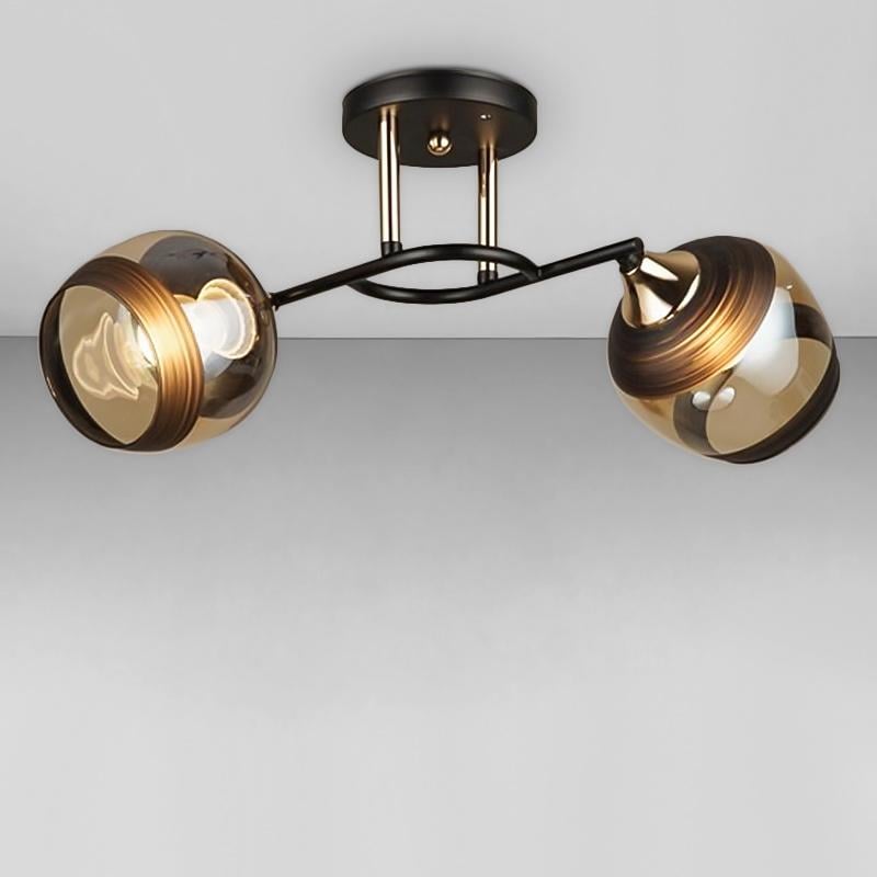 Люстра потолочная Light House SC-18216/2 37х26х21 см Черный/Золотой