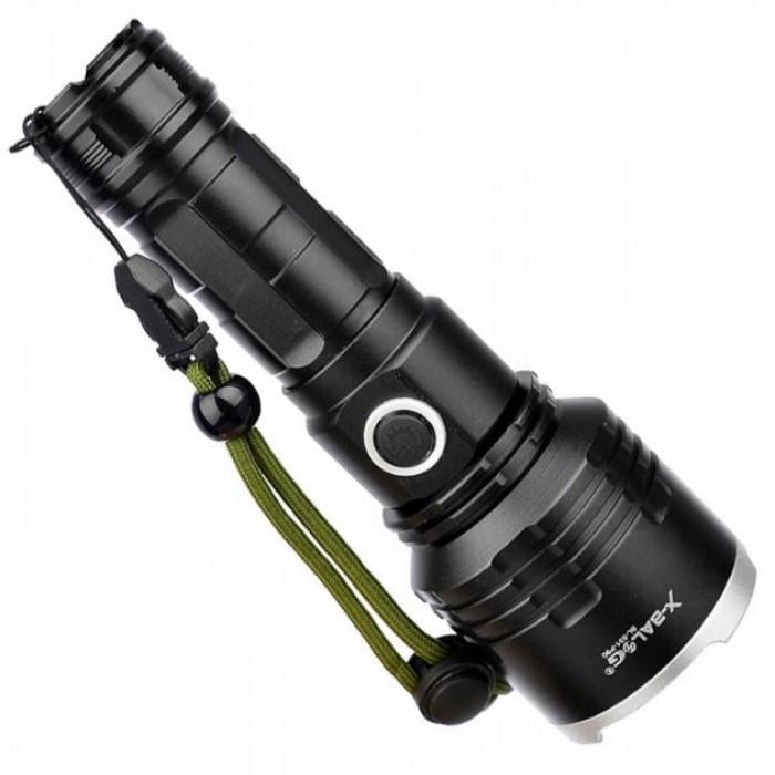 Фонарик ручной аккумуляторный Bailong BL-531-P90 с ремешком Черный (32407749) Фонарик ручной аккумуляторный Bailong BL-531-P90 с ремешком Черный (32407749)