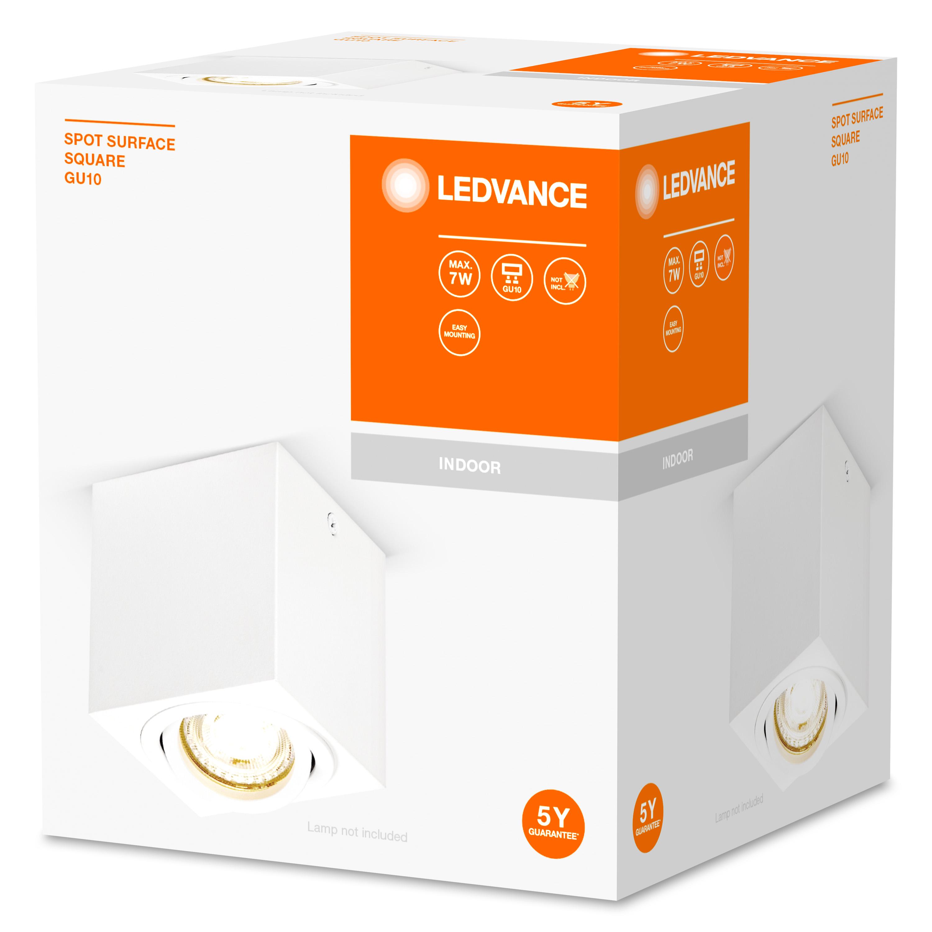 Світильник спотовий Ledvance SURFACE 7 W 220 V GU10 80х95х80 мм (4058075758704) - фото 3