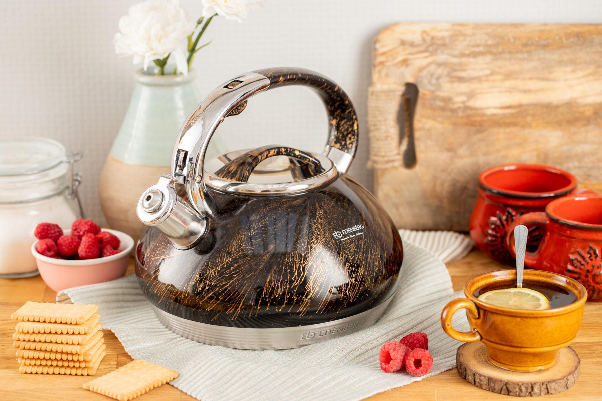 Чайник со свистком Edenberg EB-1935 с капсульным дном 3 л (EB-1935-2) - фото 3 Чайник со свистком Edenberg EB-1935 с капсульным дном 3 л (EB-1935-2) - фото 3