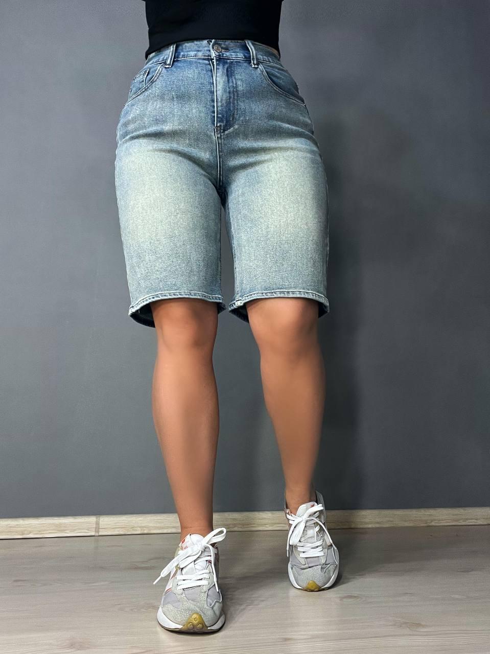 Шорты женские джинсовые Allure 560-88 бермуды р. 33 Голубой (26881515)