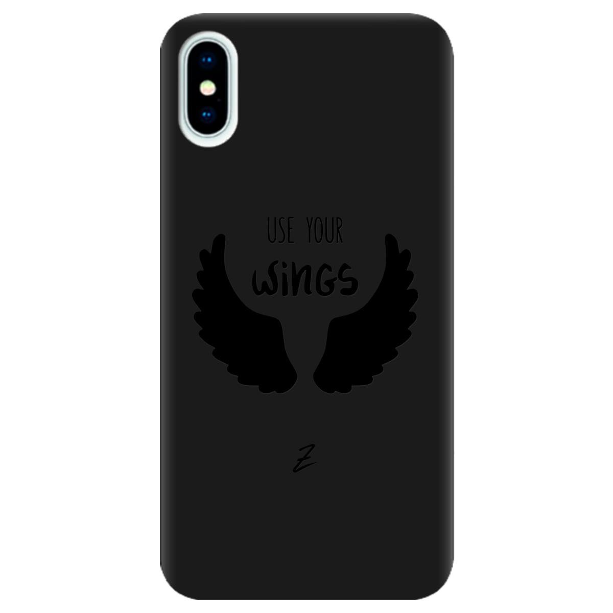 Силиконовый чехол Zorrov для Apple iPhone X - Wings (10290050153033602)