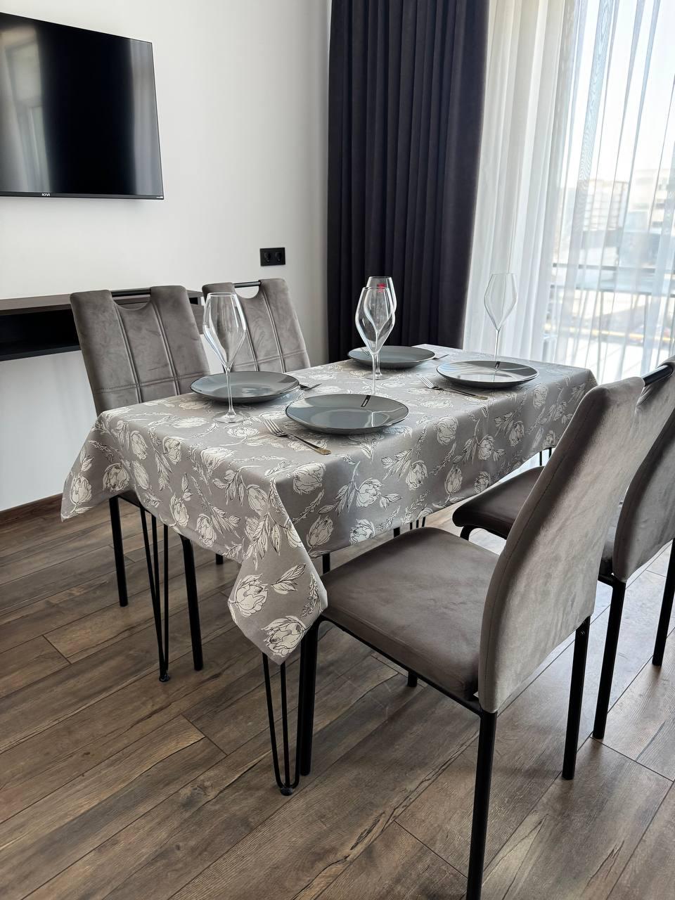 Скатертина водовідштовхувальна тефлонова прямокутна 260x170 см (30021-p4) - фото 5 Скатертина водовідштовхувальна тефлонова прямокутна 260x170 см (30021-p4) - фото 5