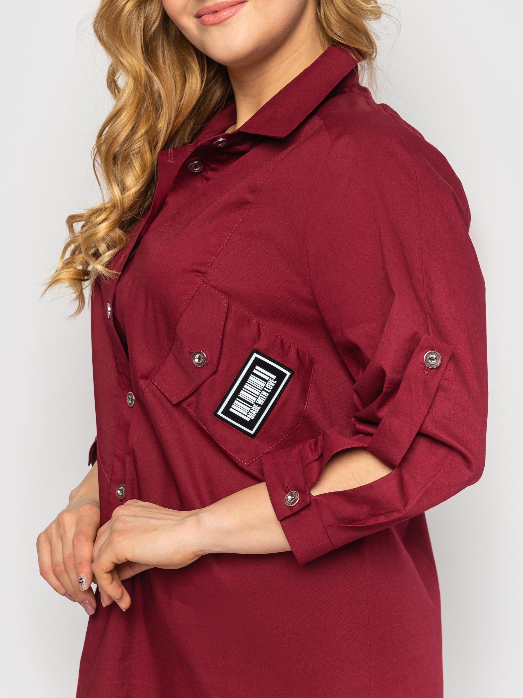 Рубашка VLAVI Стиль р. 56 Бордо (114606-56) - фото 6 Рубашка VLAVI Стиль р. 56 Бордо (114606-56) - фото 6