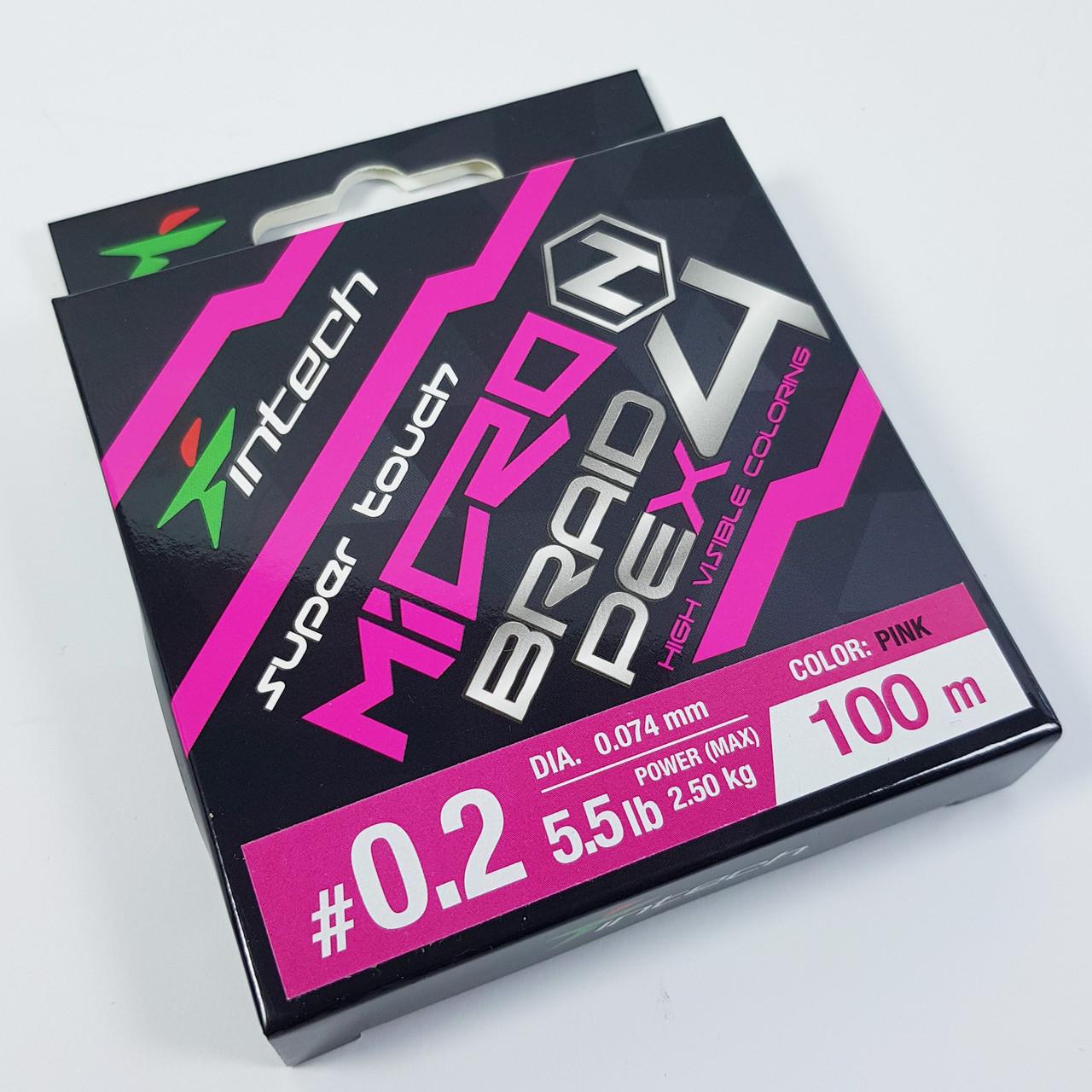 Шнур плетеный тонущий Intech MicroN PE х4 100 м #0.4 (LP_IM-100-04) - фото 3 Шнур плетеный тонущий Intech MicroN PE х4 100 м #0.4 (LP_IM-100-04) - фото 3