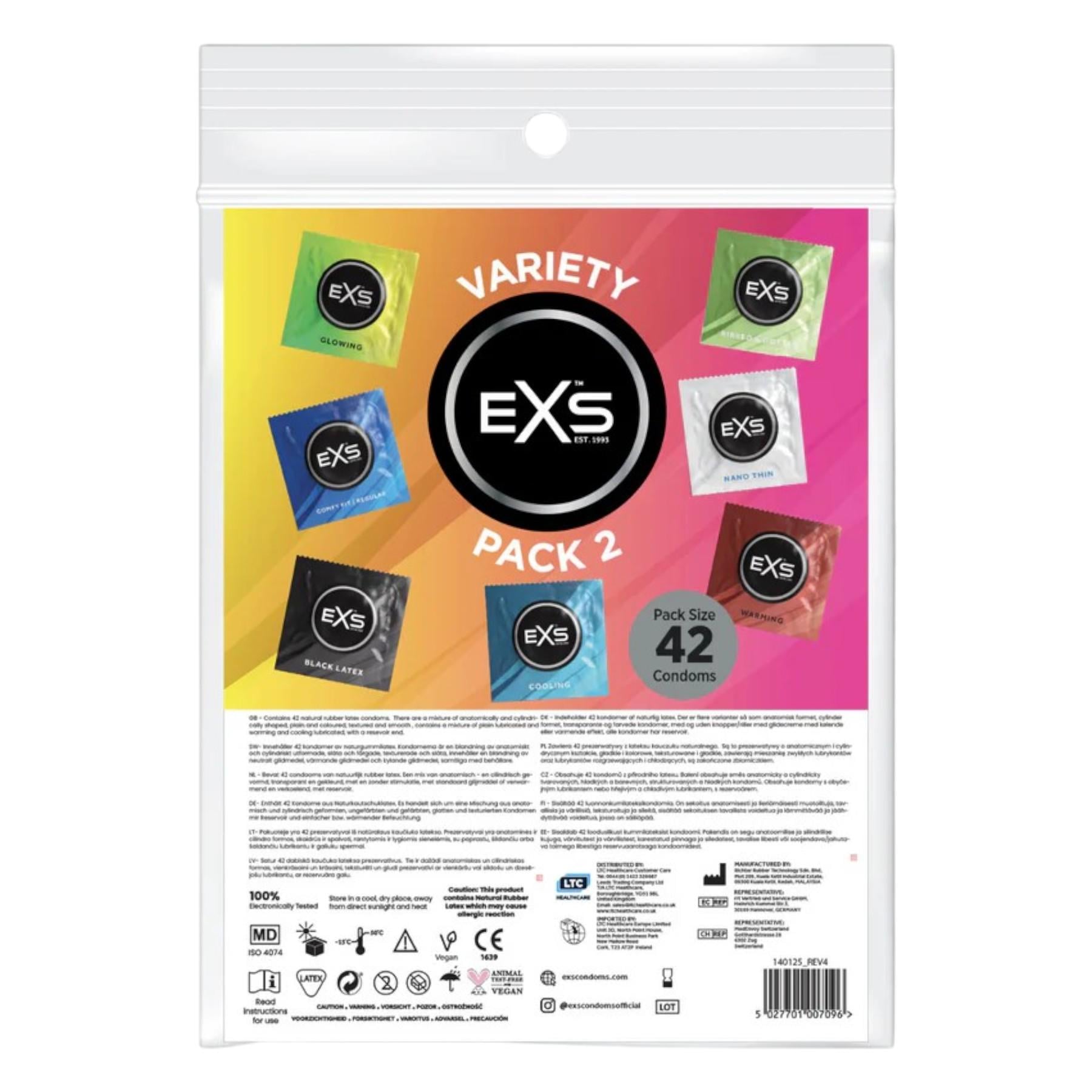 Презервативы EXS pack 2 набор 42 штук латексные