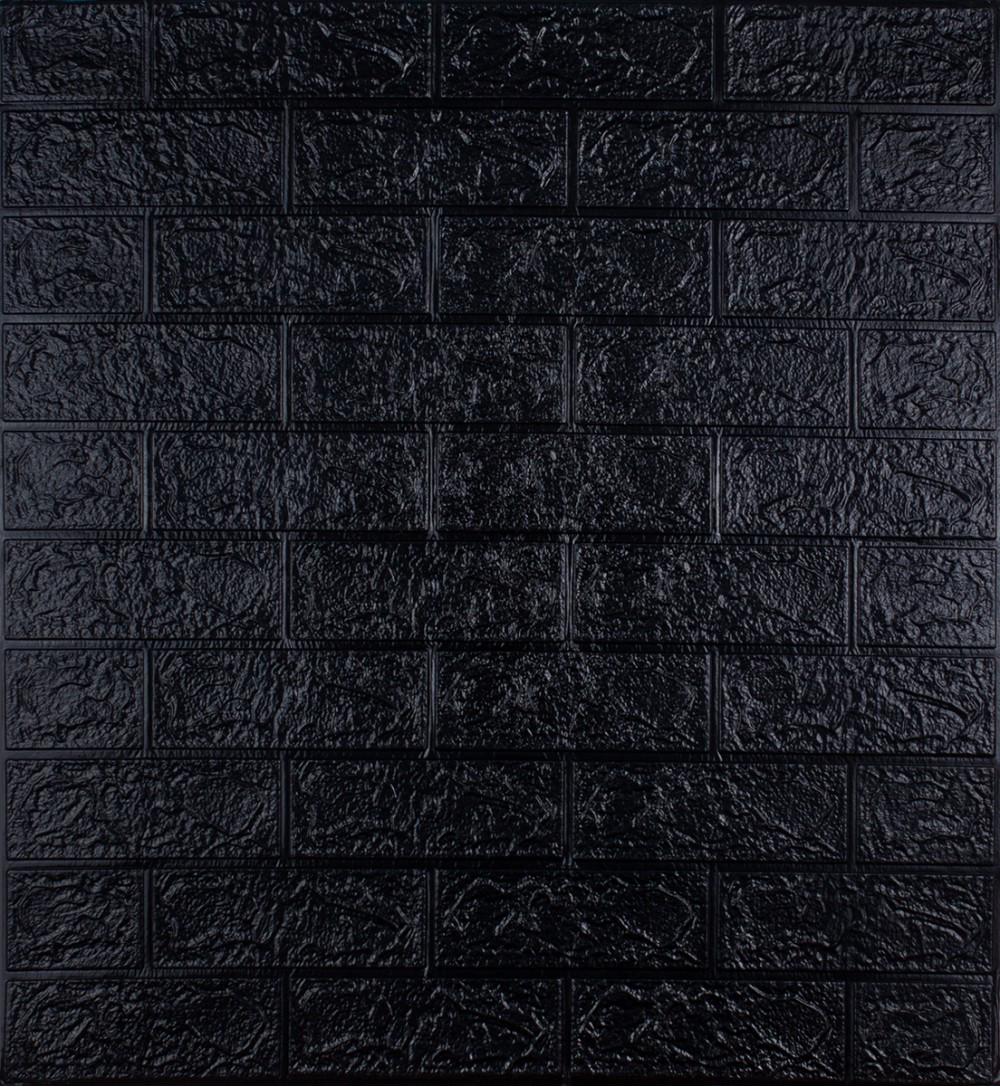 3D-панель декоративная самоклеящаяся под кирпич 700x770x3 мм Черный (OS-BG19-3) 3D-панель декоративная самоклеящаяся под кирпич 700x770x3 мм Черный (OS-BG19-3)