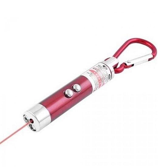 Ліхтар/лазерна вказівка з карабіном 117-2LED 3xLR44