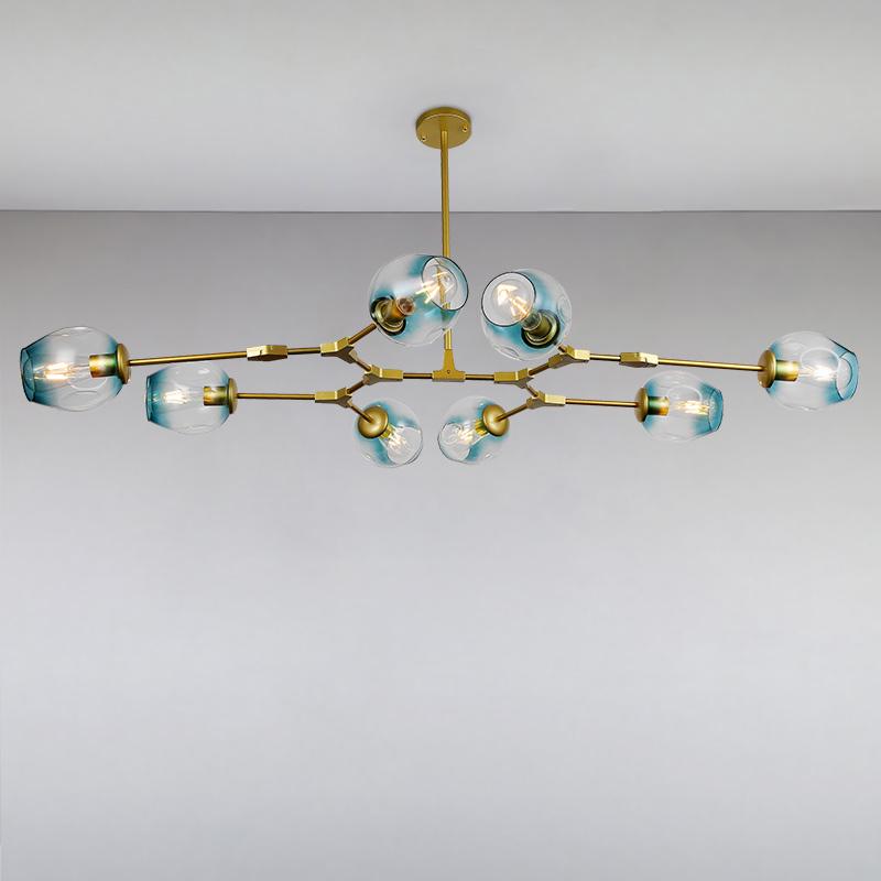 Люстра подвесная молекула Light House LS-15226-8 Золото (8790)