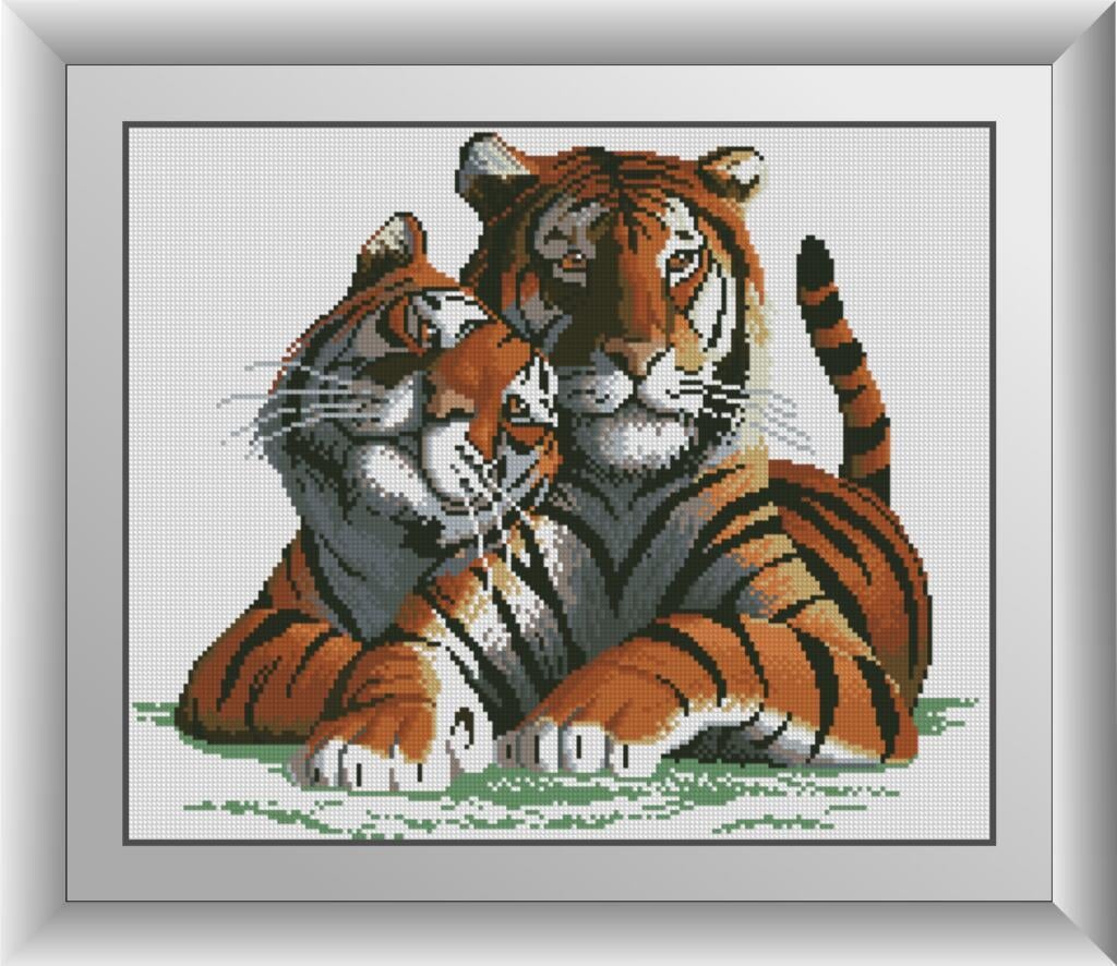 Алмазная мозаика Dream Art Настоящая любовь (тигры) 46x38 см (DA.30012)