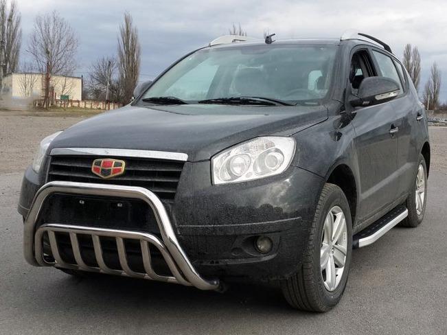 Кенгурятник WT002 CAN для Geely Emgrand X7 нержавеющая сталь Хром