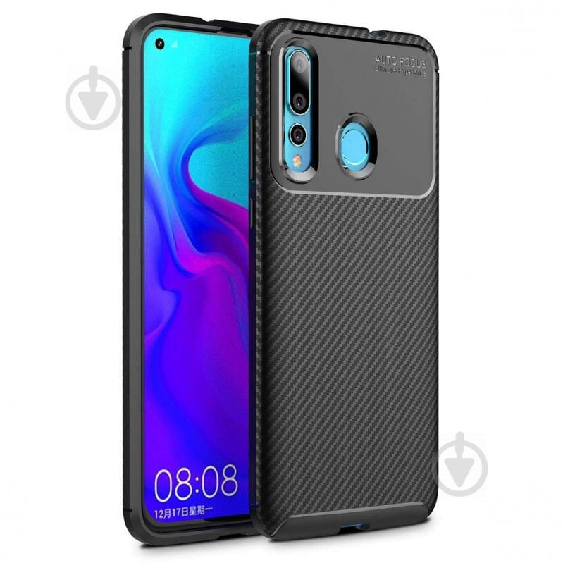 Чехол Carbon Case Huawei Nova 4 Черный (hub_MiBG17540)