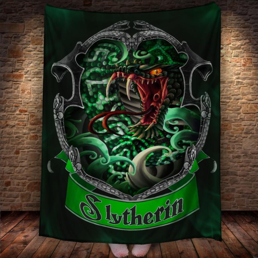 Плед с 3D принтом Гарри Поттер Слизерин 150х200 см (epi_1881) Плед с 3D принтом Гарри Поттер Слизерин 150х200 см (epi_1881)