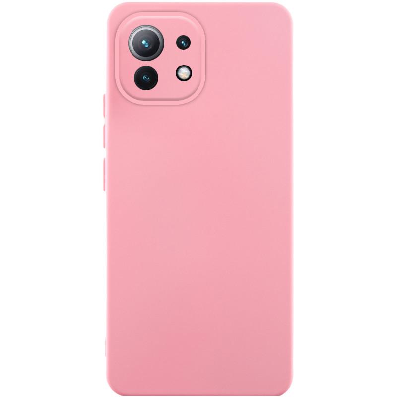Противоударный чехол Silicone Cover Lakshmi Full Camera (AA) для Xiaomi Mi 11 Lite  розовый