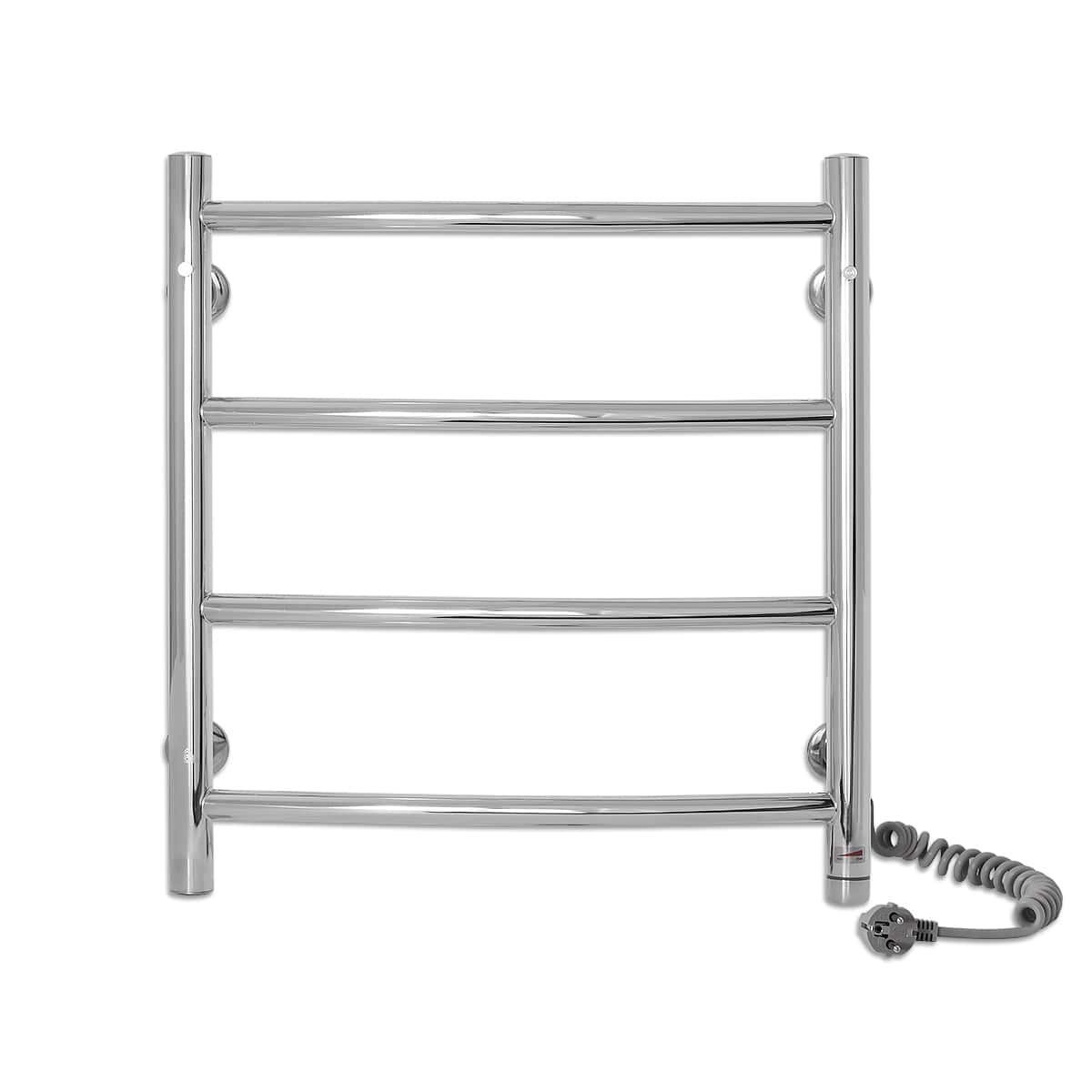 Полотенцесушитель электрический для ванной Laris Классик П4 с сенсорным управлением из нержавеющей стали 450х500 мм Е Хром (147-127-73207720)