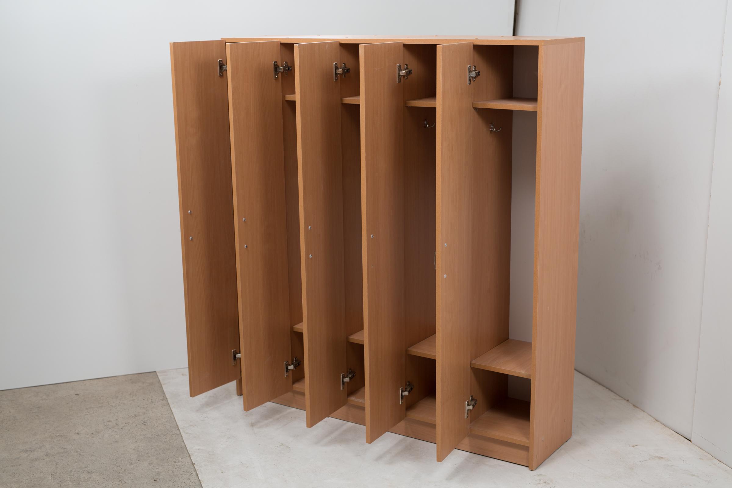 Шкаф для одежды Goydalka 5-ти секционный ЛДСП/кромка ПВХ 770х330х1400 мм Дуб натуральный (42433) - фото 4 Шкаф для одежды Goydalka 5-ти секционный ЛДСП/кромка ПВХ 770х330х1400 мм Дуб натуральный (42433) - фото 4