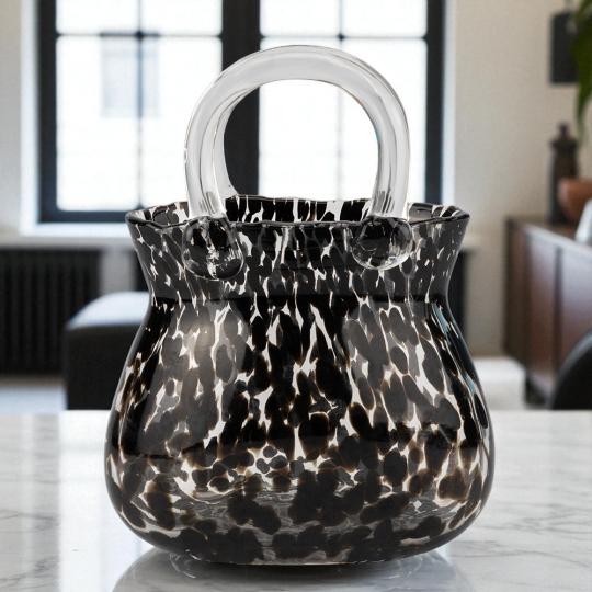 Ваза Modern Сумочка грация 24 см Черный (9287-001) Ваза Modern Сумочка грация 24 см Черный (9287-001)