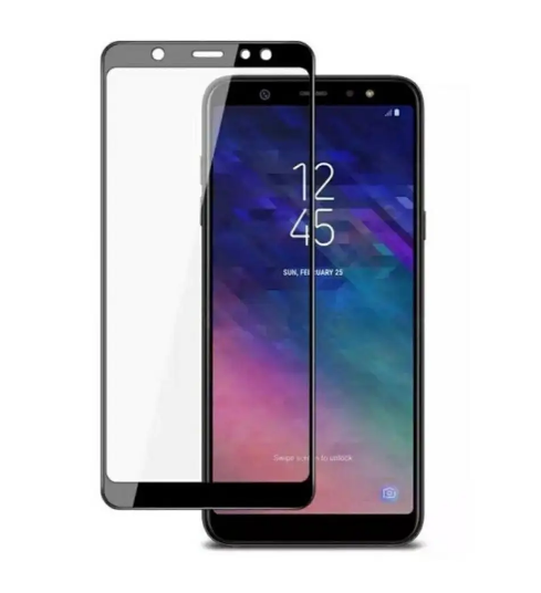 Загартоване захисне скло на смартфон Samsung Galaxy A600 / Чорна рамка