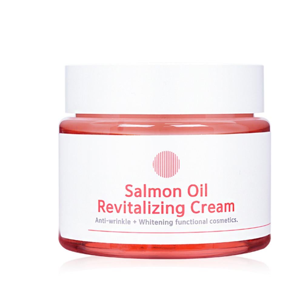 Крем для лица восстанавливающий Eyenlip Salmon Oil Revitalizing Cream с маслом лосося 80 г (8809555252627)