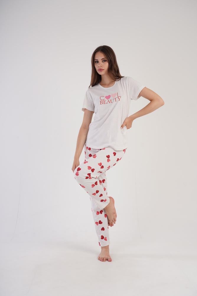 Пижама Vienetta 304006x65 женская M Бежевый - фото 2 Пижама Vienetta 304006x65 женская M Бежевый - фото 2