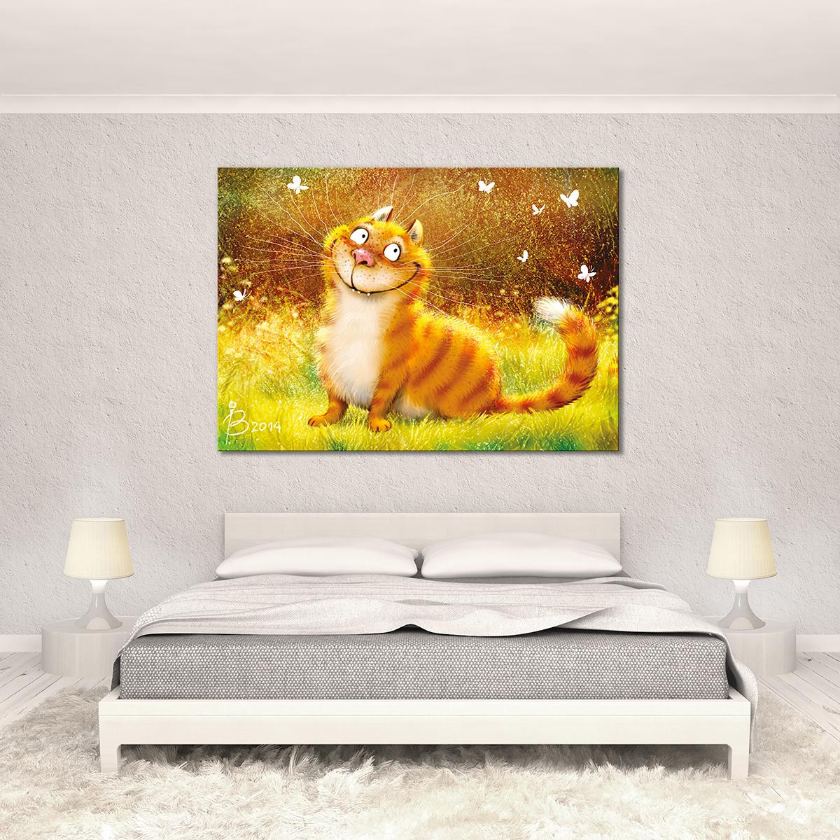 Модульна картина Рудий улибака 1 модуль розміром 50x75 см (_rinaz_20141538)