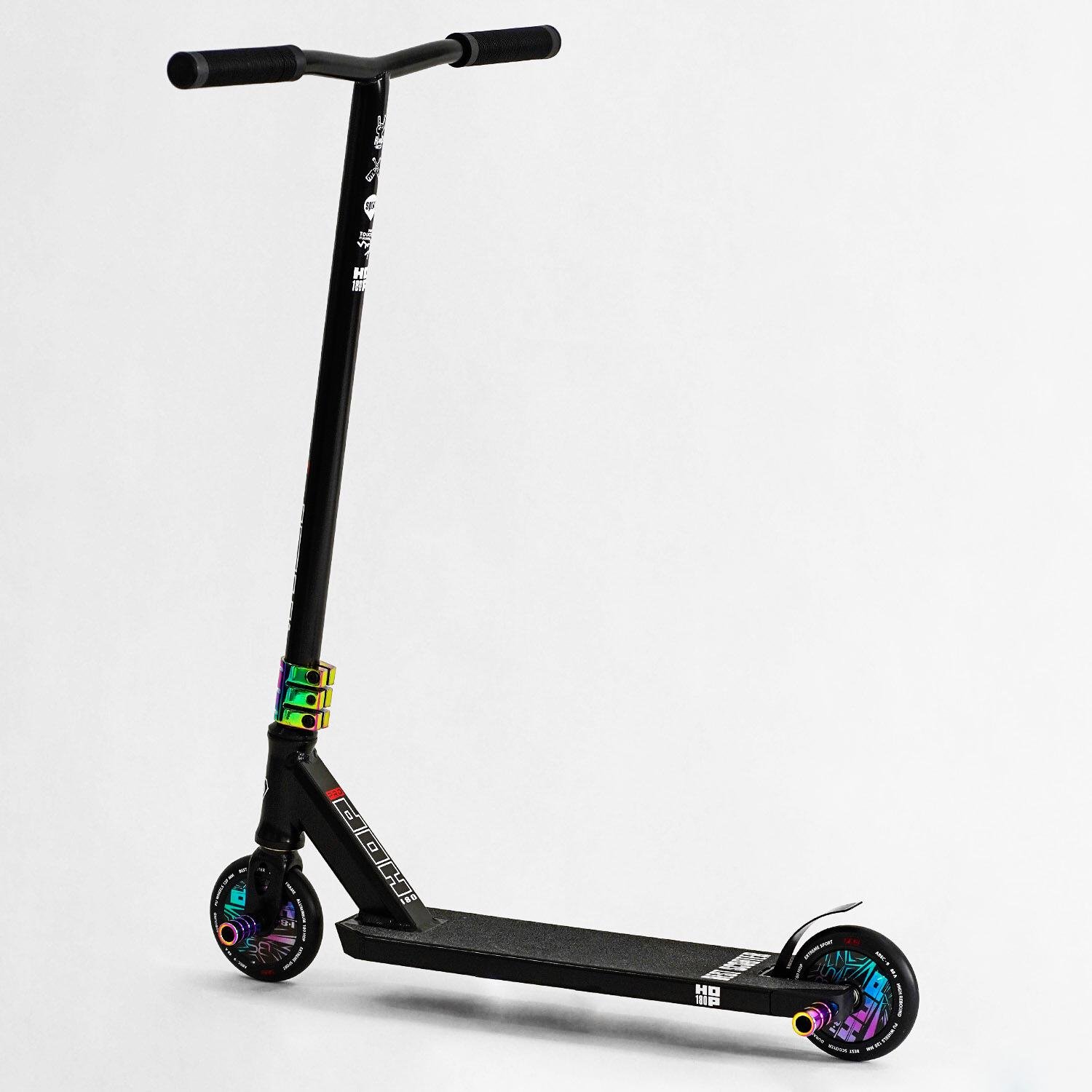 Самокат трюковий Best Scooter Hop Pro Hic-система пеги алюмінієвий диск/дека колеса PU Black (115637) - фото 2