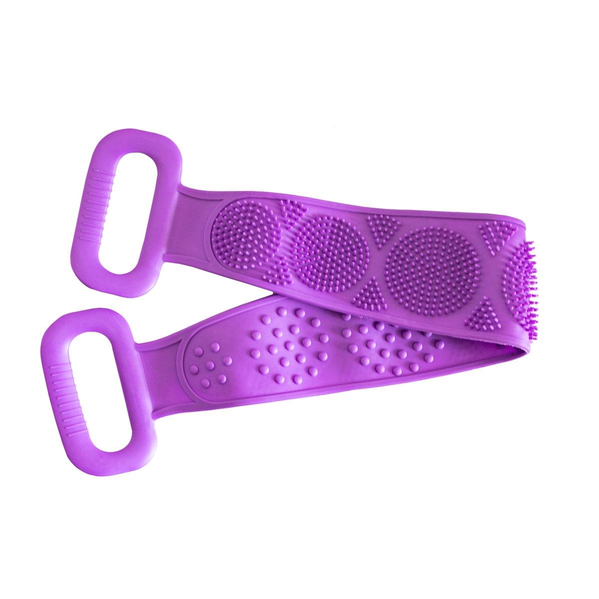 Мочалка силиконовая для душа Silica gel bath brush Фиолетовый (1008909-Violet)