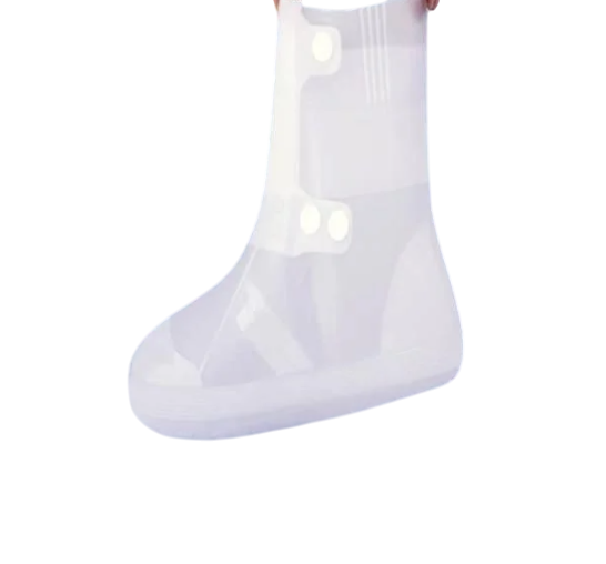 Бахилы силиконовые на обувь от воды и грязи р. 42-43 Белый (16840-2)