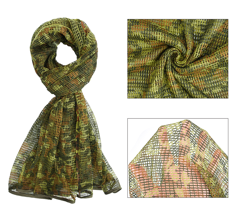 Шарф військовий ATFG 190x90 см камуфляжна сітка (MK001034) - фото 2 Шарф військовий ATFG 190x90 см камуфляжна сітка (MK001034) - фото 2