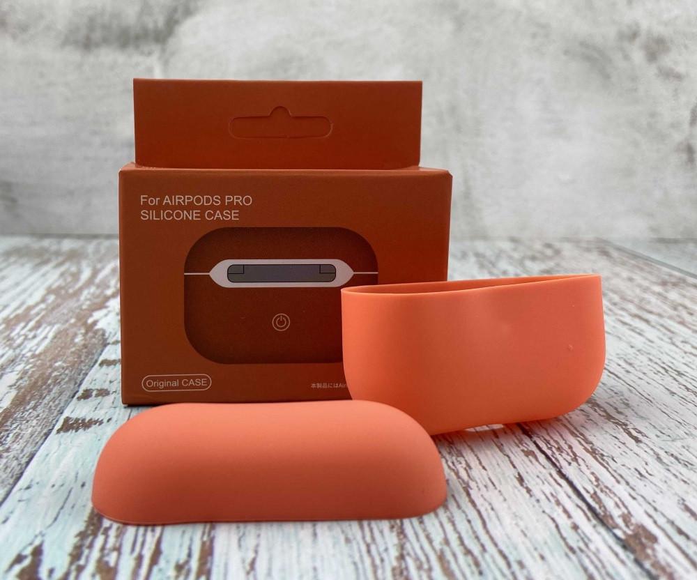 Силіконовий чохол для навушників AirPods Pro Dark Orange