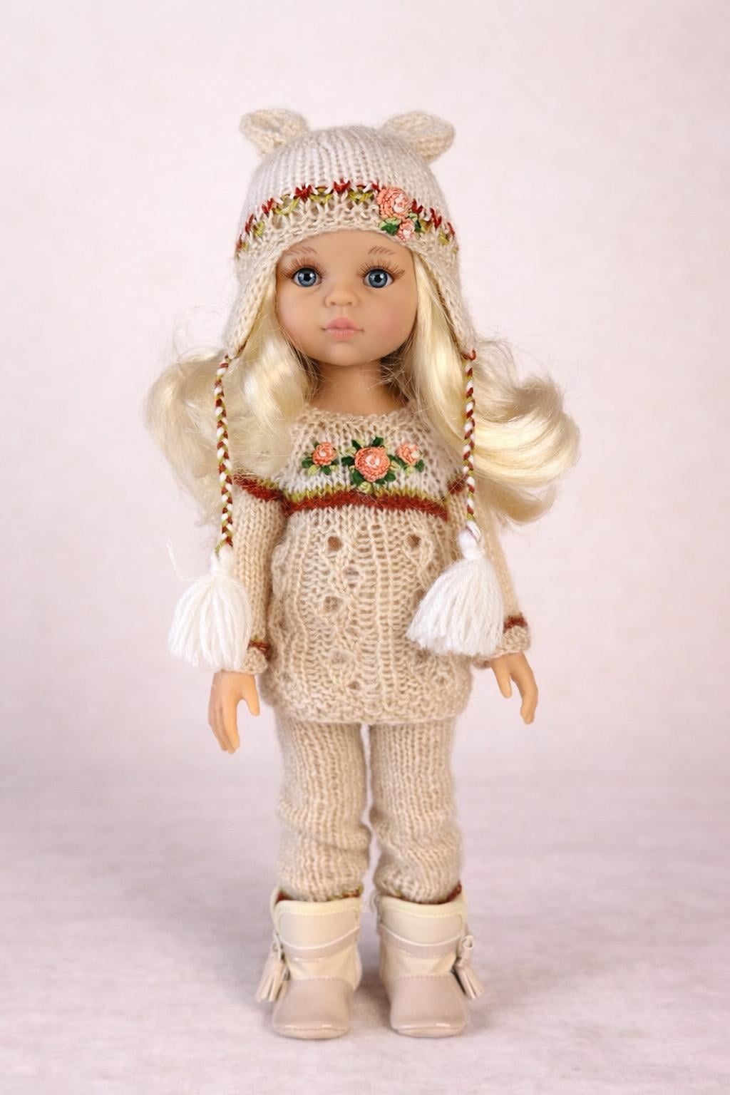 Кукла Paola Reina Зимняя сказка Александра в шубке ручная работа лимитированная серия