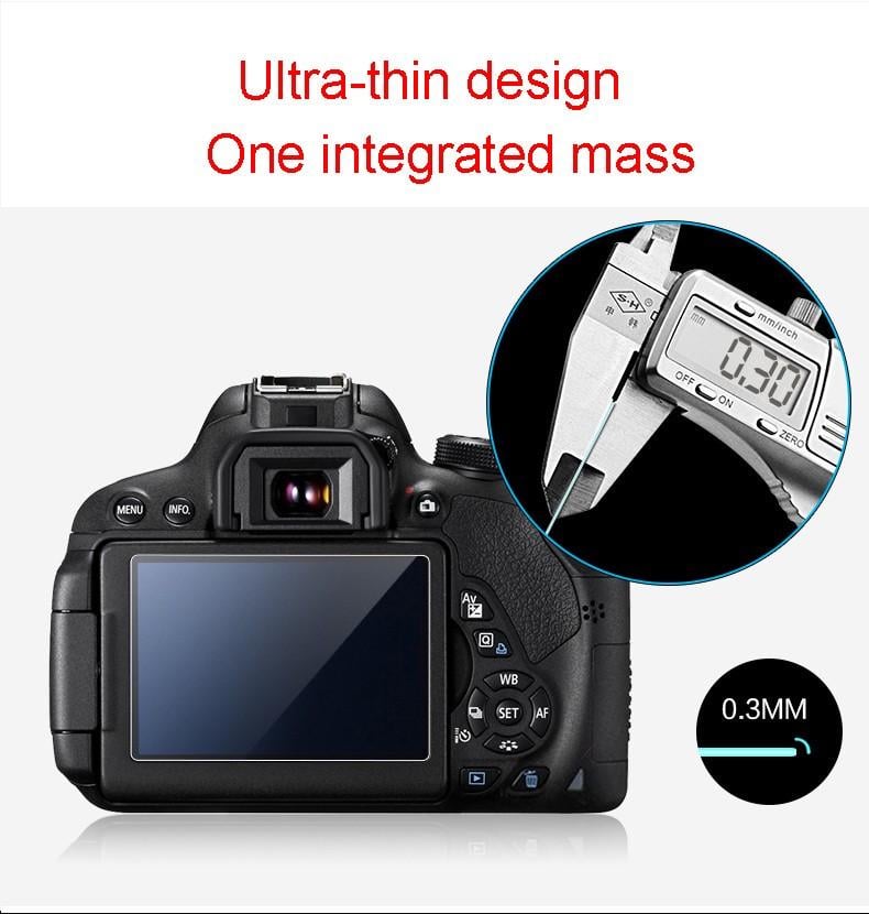 Защита LCD экрана Zomei для Nikon D3300 закаленное стекло - фото 4