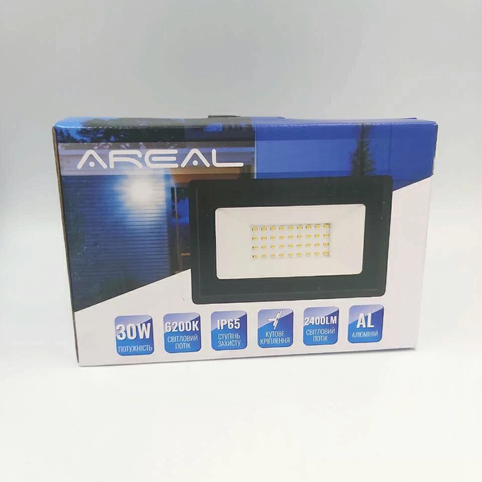 Прожектор світлодіодний AREAL PR-30W 6200К 220 V IP65 - фото 3 Прожектор світлодіодний AREAL PR-30W 6200К 220 V IP65 - фото 3
