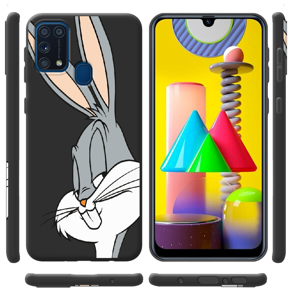 Чохол Boxface Samsung M315 Galaxy M31 Lucky Rabbit Чорний силікон (39091-bk81-39654) - фото 2