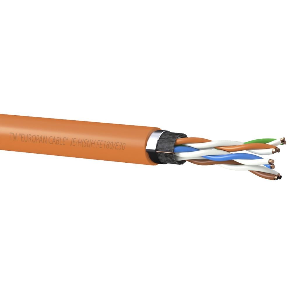 Кабель огнеупорный EUROPAN CABLE JE-H(St)H FE180/E30 1х2х0,8 мм (11854)